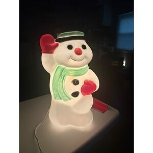 17" Frosty the Snowman Vintage Blowmold Working Great Fun Cool